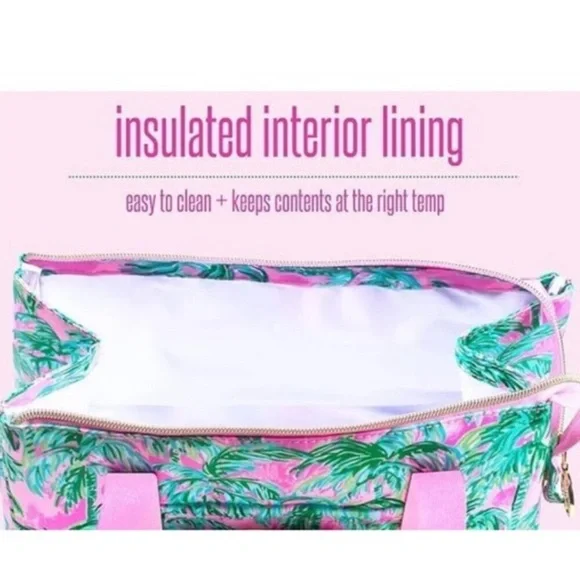 Lilly Pulitzer Tote Cute Lunch Bag Purse - Picture 3 of 8